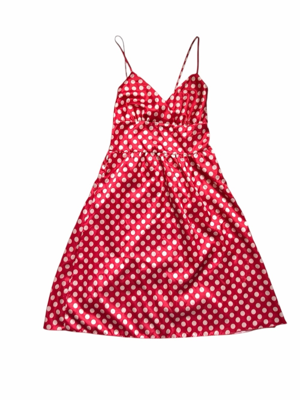 Vintage 90s y2k retro Street Code polka dot mini dress